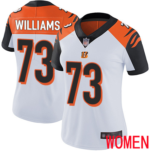 Cincinnati Bengals Limited White Women Jonah Williams Road Jersey NFL Footballl #73 Vapor Untouchable
